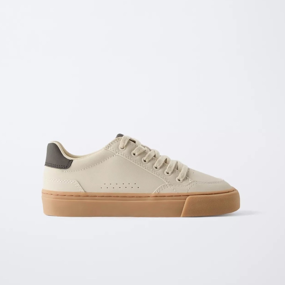 Zara Boys Cream Sneakers